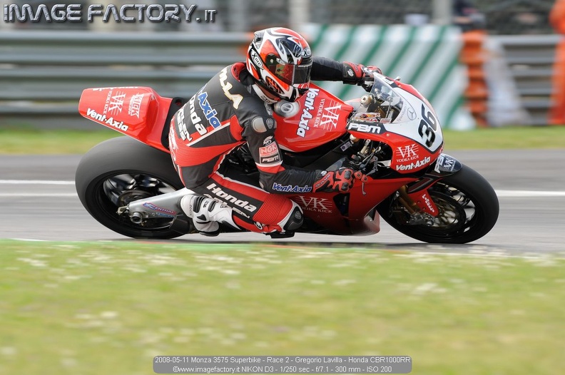 2008-05-11 Monza 3575 Superbike - Race 2 - Gregorio Lavilla - Honda CBR1000RR.jpg
